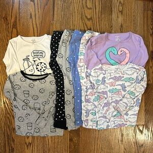 Carters Lot of 4T Pajamas 🍪🦕